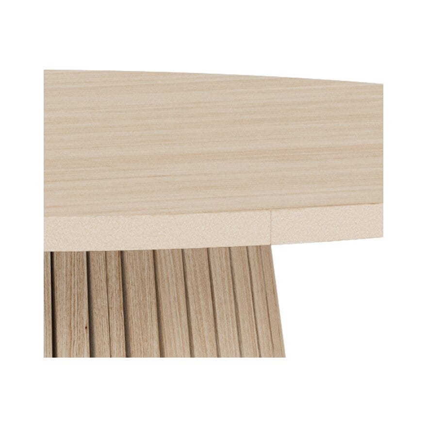 VINSTRA Rundt spisebord Ø120 cm i Beige/natur