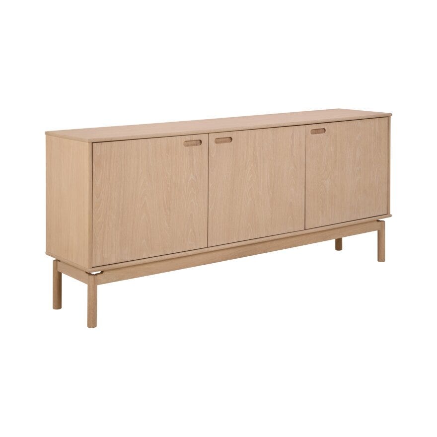 WOLIN Skjenk 180x40 cm i Beige/natur