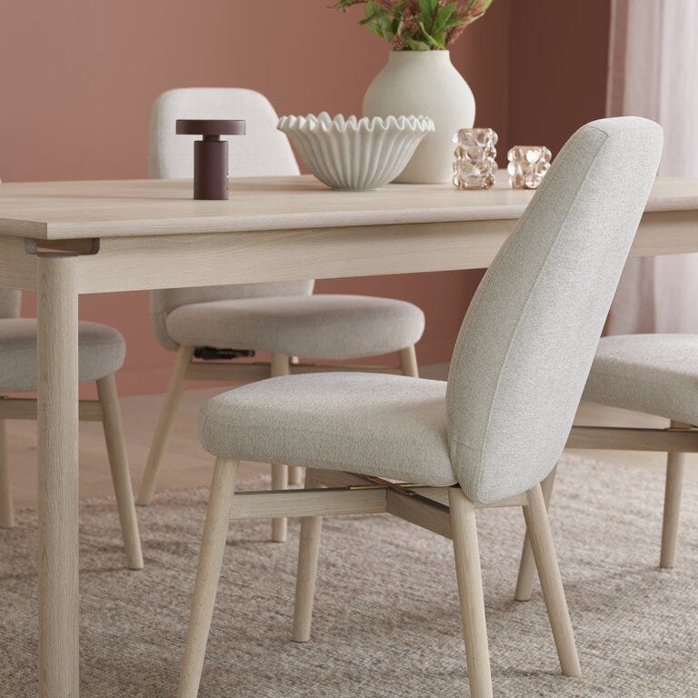 WOLIN Spisebord 100x200 cm i Beige/natur