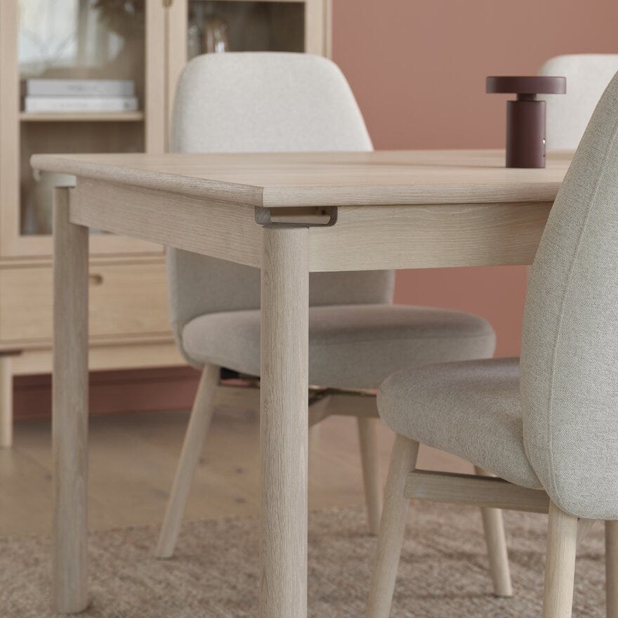 WOLIN Spisebord 100x200 cm i Beige/natur