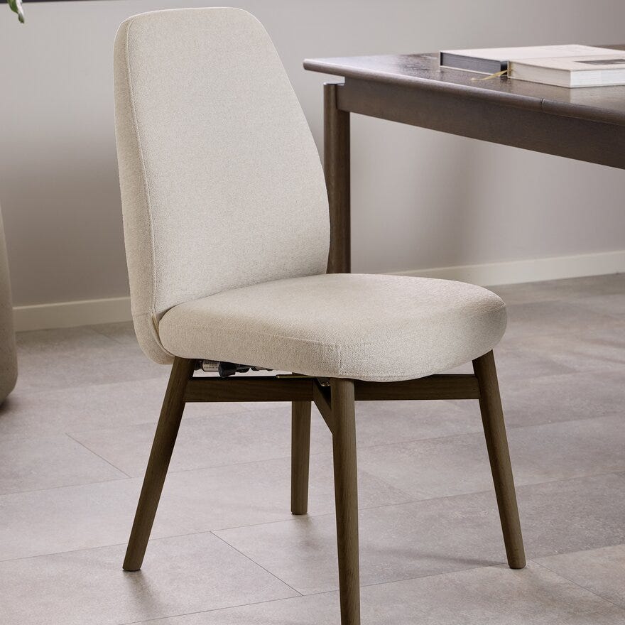ATLAS Spisestol i Beige/natur