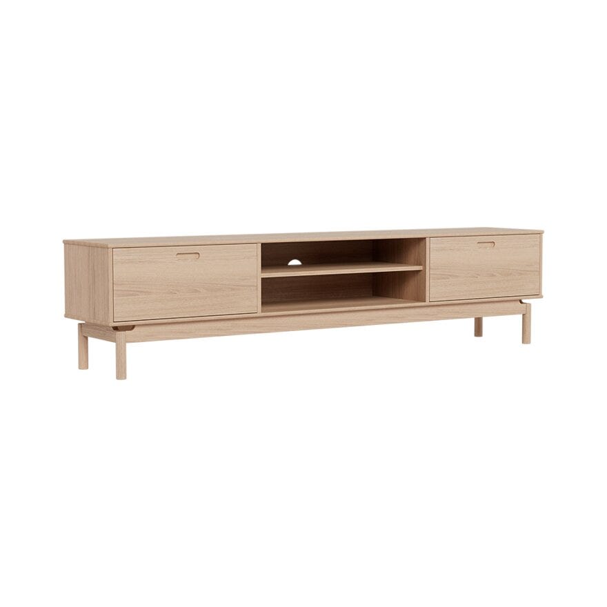 WOLIN TV-benk 210 cm i Beige/natur