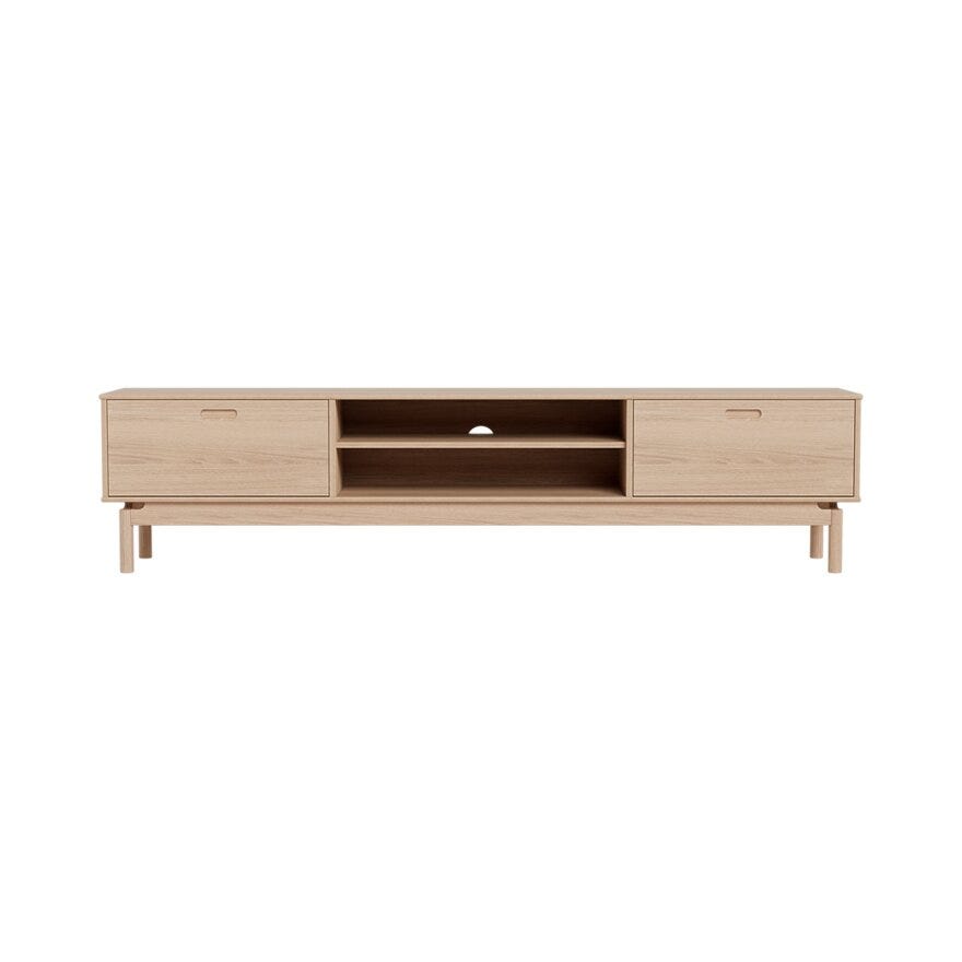 WOLIN TV-benk 210 cm i Beige/natur