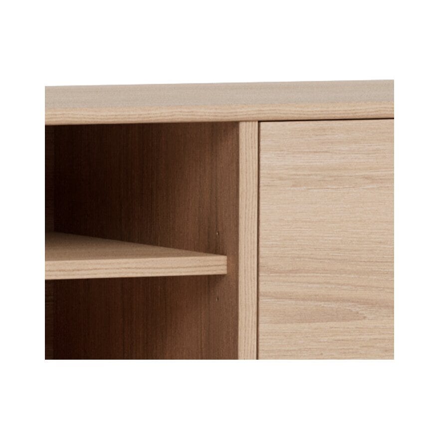 WOLIN TV-benk 210 cm i Beige/natur