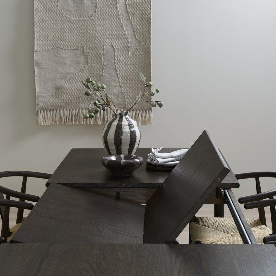 WOLIN Spisebord 100x200 cm i Brun