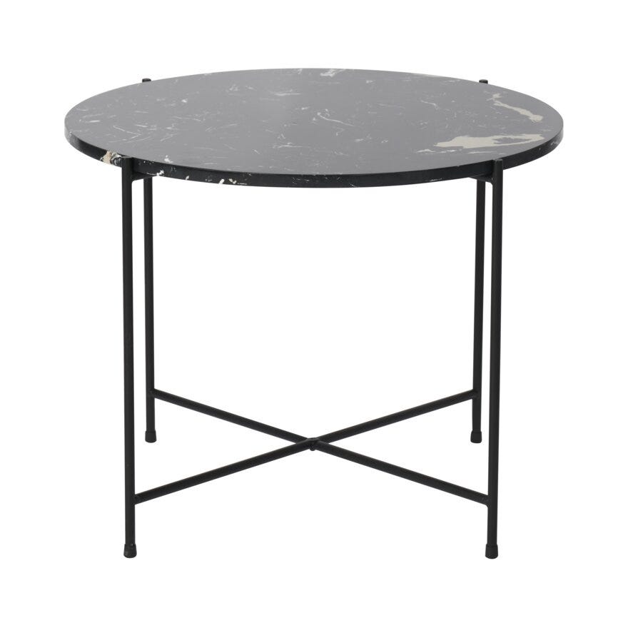AVILA Sofabord Ø52 cm i Svart