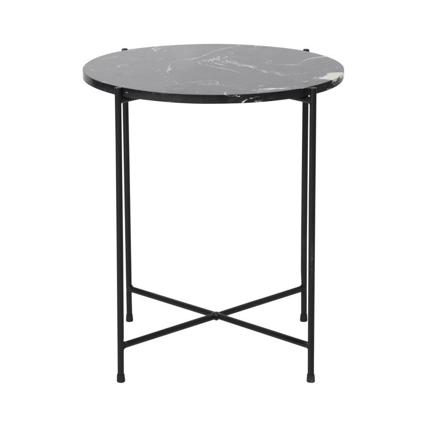AVILA Sofabord Ø52 cm i Svart