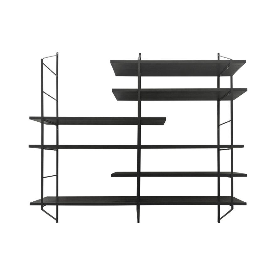 BELFAST Reol B:120 cm i Svart