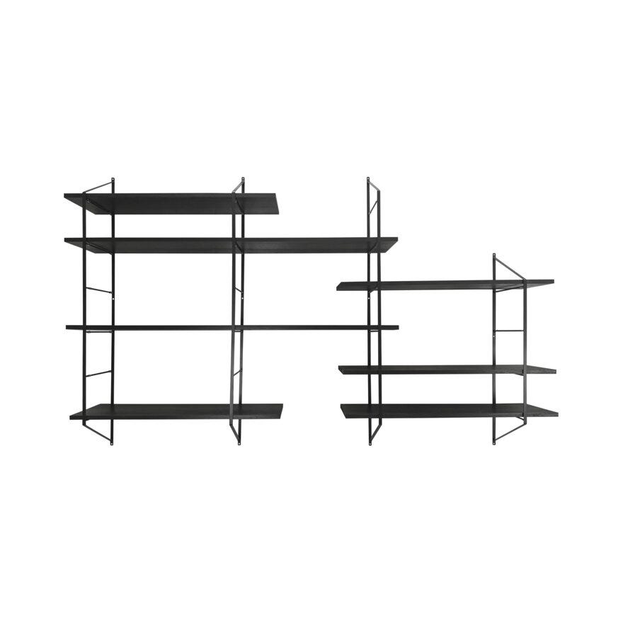 BELFAST Reol B:200 cm i Svart