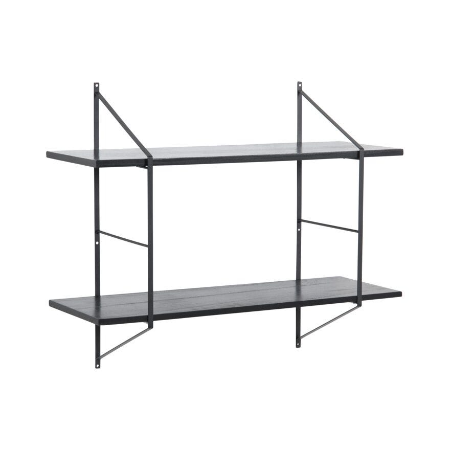 BELFAST Reol B:75 cm i Svart