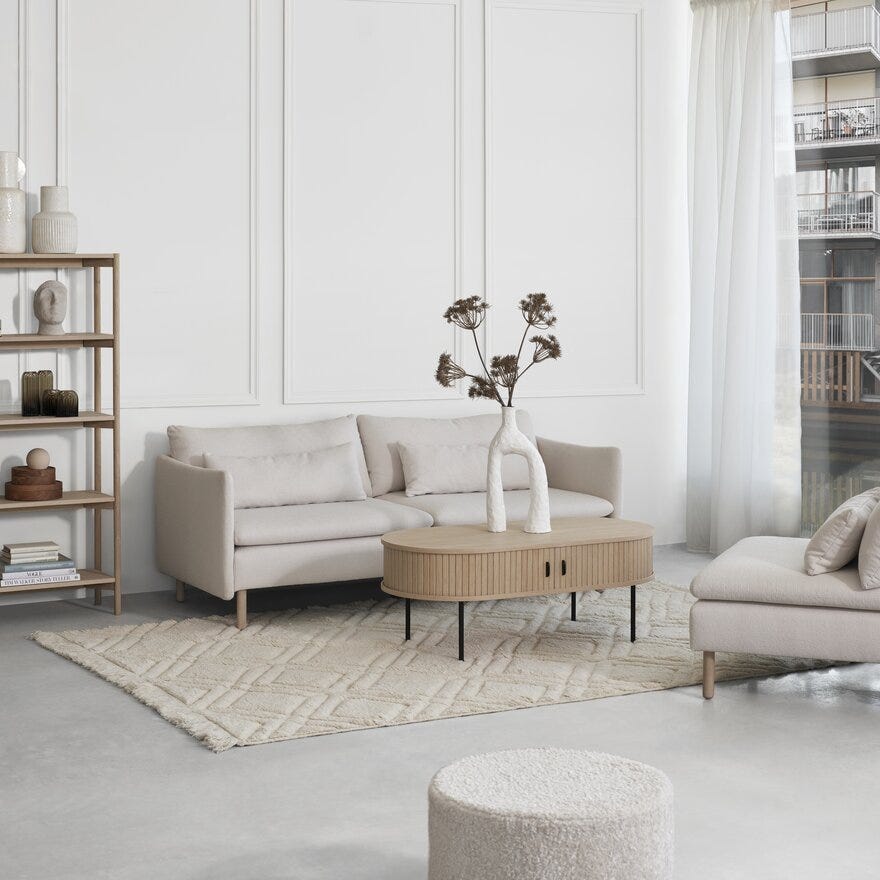 GOTLAND Reol B:90 cm i Hvit
