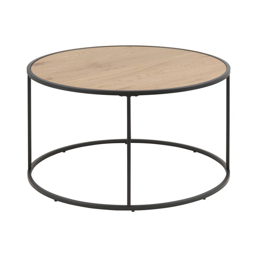 SEAFORD Sofabord Ø80 cm i Beige/natur