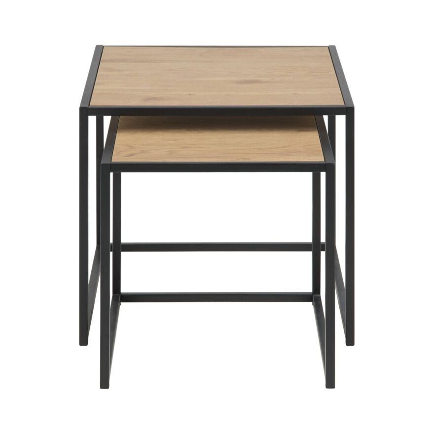 SEAFORD Sofabordsett 50x50 cm i Beige/natur