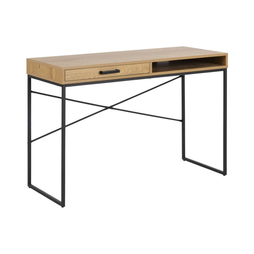 SEAFORD Skrivebord B:110 cm i Brun