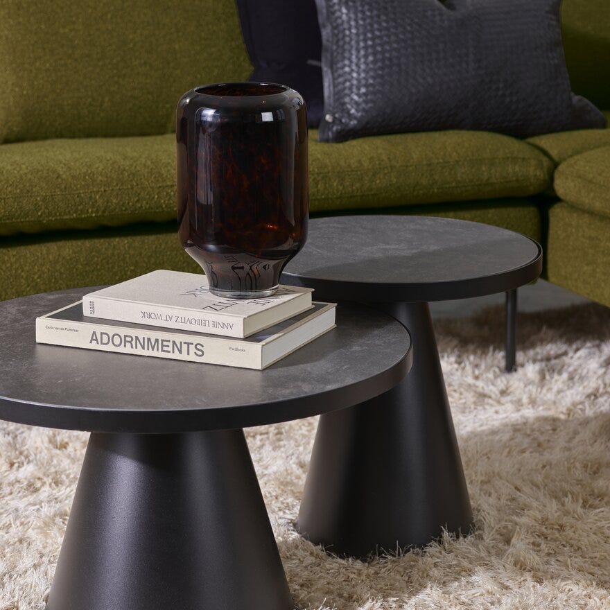 KEITH Vase H27.5 cm i Svart