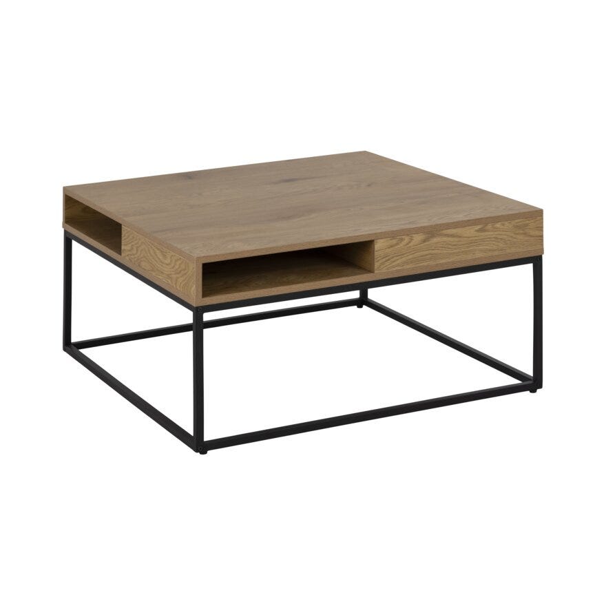 WILLFORD Sofabord 80x80 cm i Beige/natur