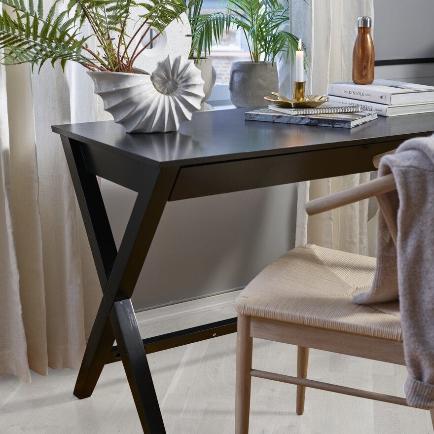 WRITEX Skrivebord B:120 cm i Svart