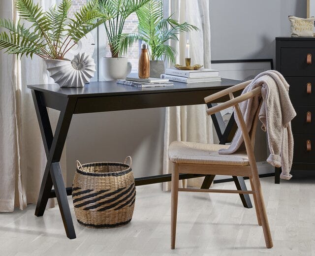 WRITEX Skrivebord B:120 cm i Svart