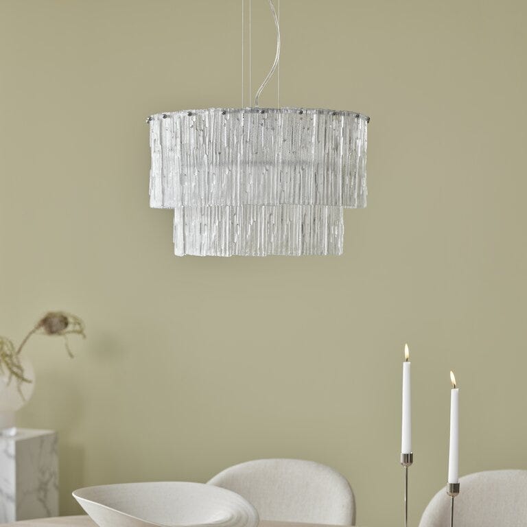 Aneta Lighting ABELONE Lysekrone Ø47 cm i Klar