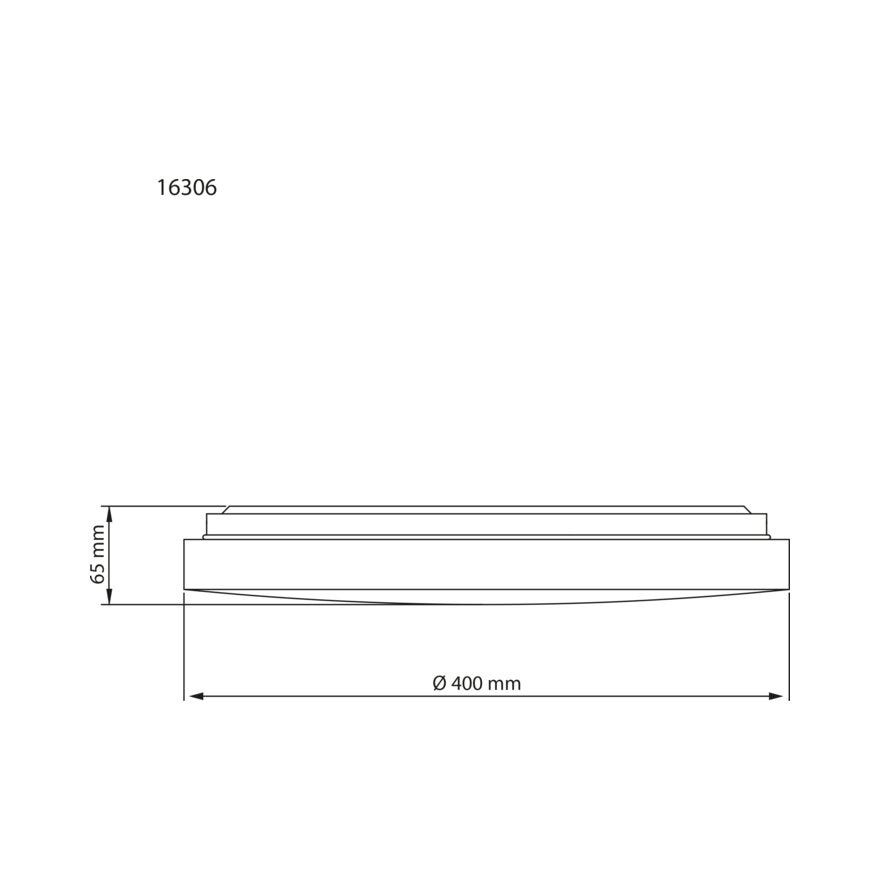 ANILLO Takplafond Ø40 cm i Svart
