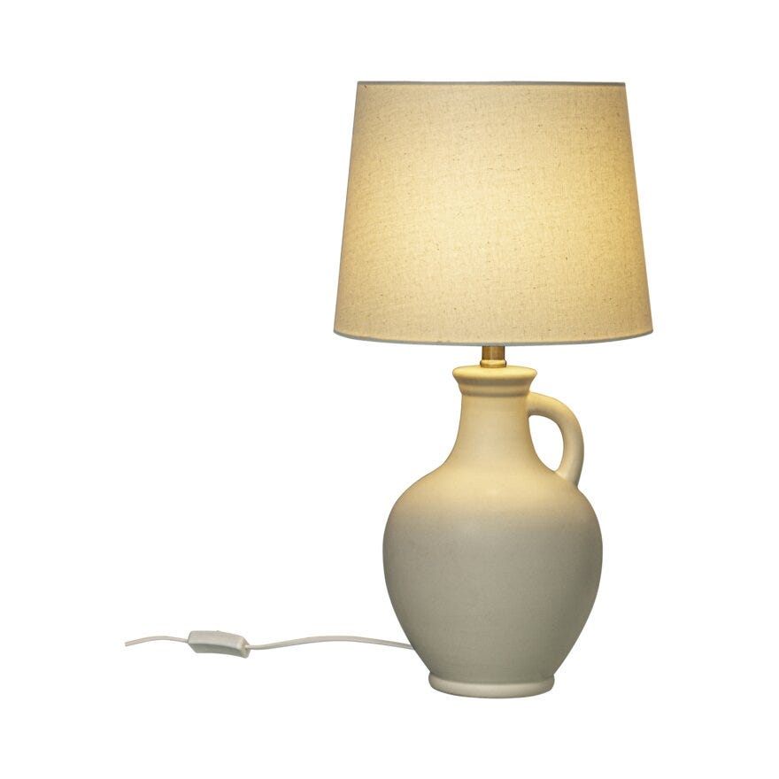 ATHENA Bordlampe H57 cm i Hvit