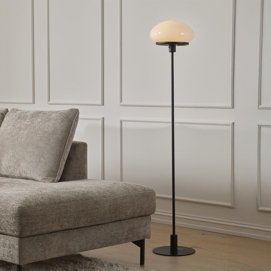 Aneta Lighting AUGUST Gulvlampe H140 cm i Svart