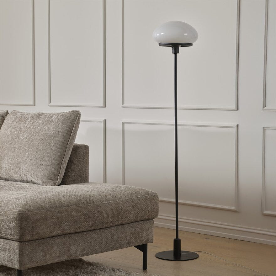 Aneta Lighting AUGUST Gulvlampe H140 cm i Svart