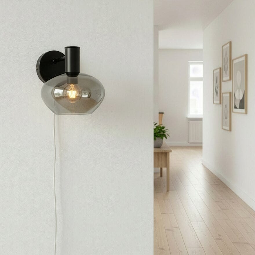 BELL Vegglampe H17 cm i Svart