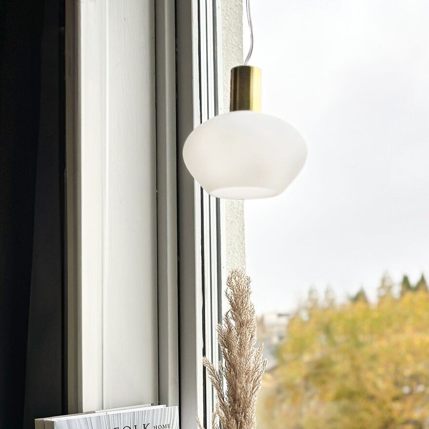 Aneta Lighting BELL Vinduspendel Ø15 cm i Gull