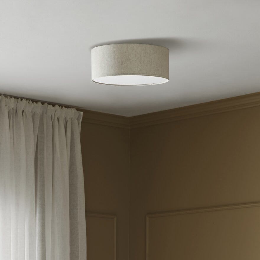 Aneta Lighting BENDIR Takplafond Ø38 cm i Beige/natur