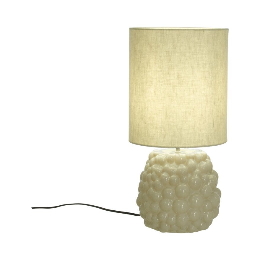 BUBBLES Bordlampe H48 cm i Hvit