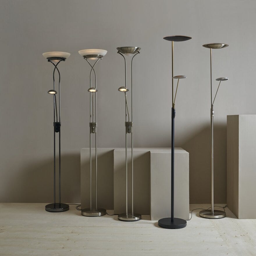 CANNES Uplight H180 cm i Grå