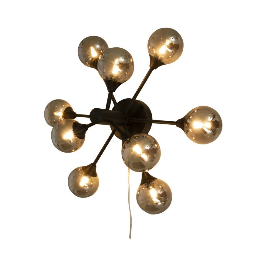 COSMOS Vegglampe Ø52.5 cm i Svart