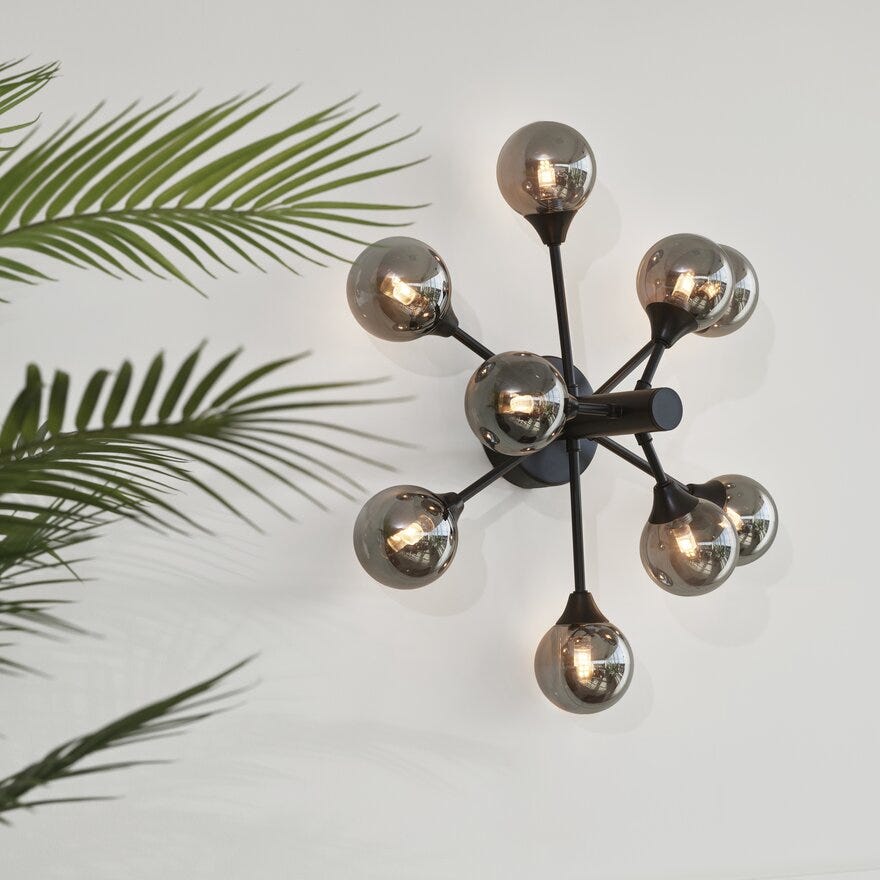 COSMOS Vegglampe Ø52.5 cm i Svart