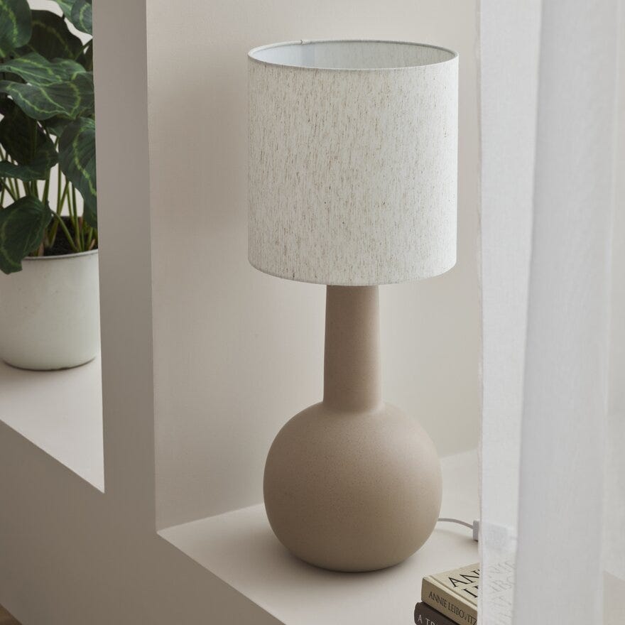 ELEANA Bordlampe H73.5 cm i Brun