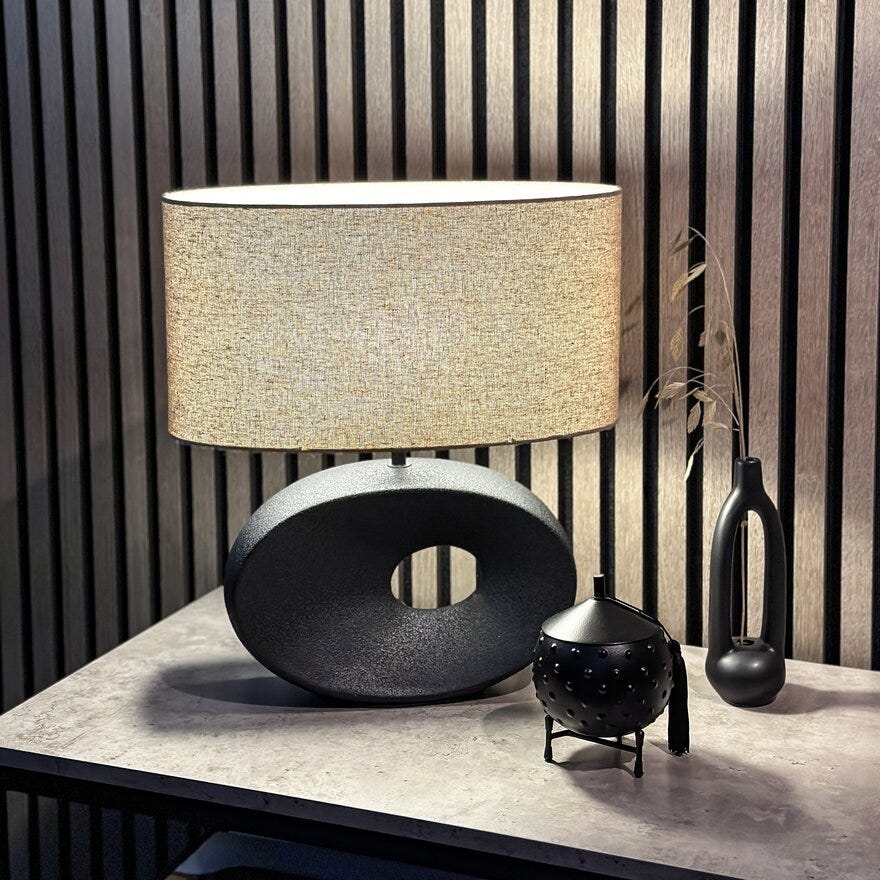 Aneta Lighting ELLIPSE Bordlampe H42 cm i Svart