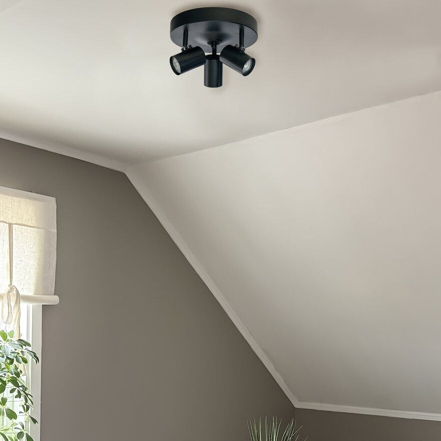 Aneta Lighting HUGIN Takspot Ø25cm cm i Svart