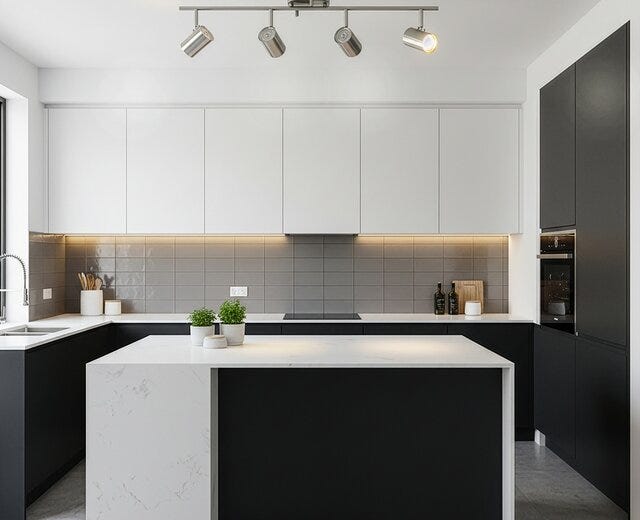 Aneta Lighting HUGIN Spotskinne L75 cm i Grå