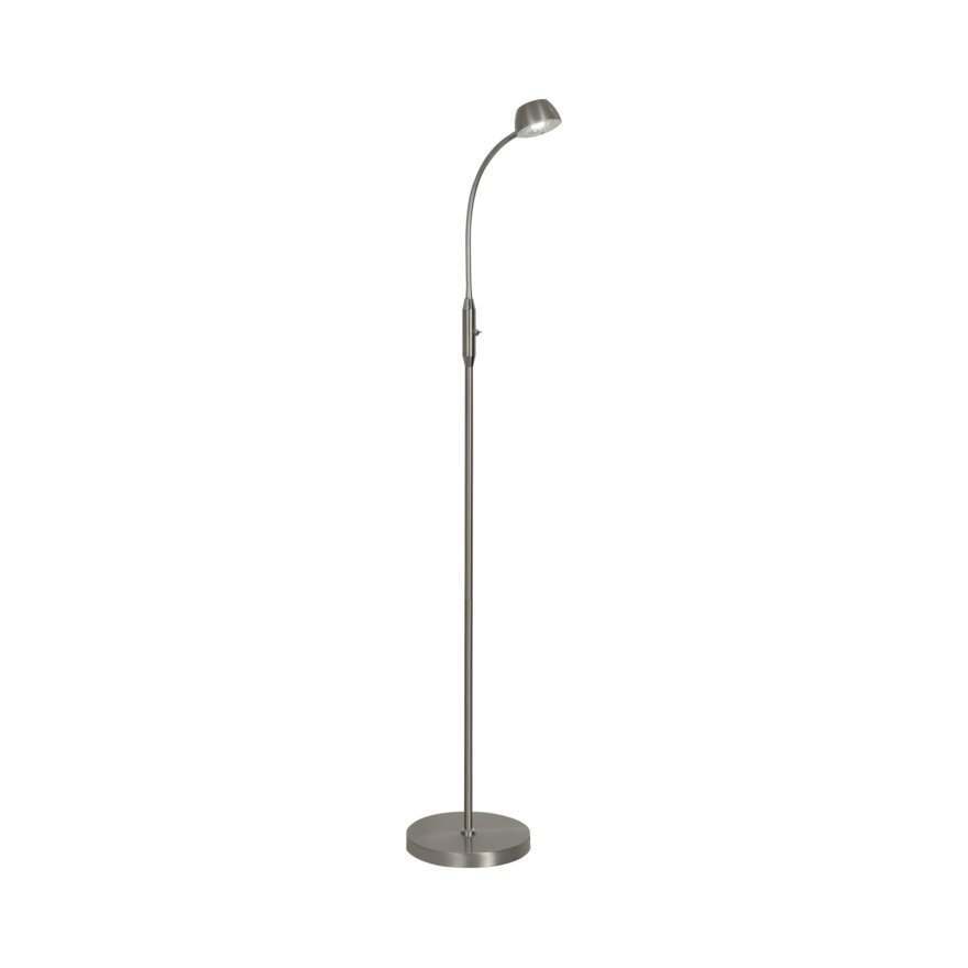 Aneta Lighting Juno grå leselampe gulv H135