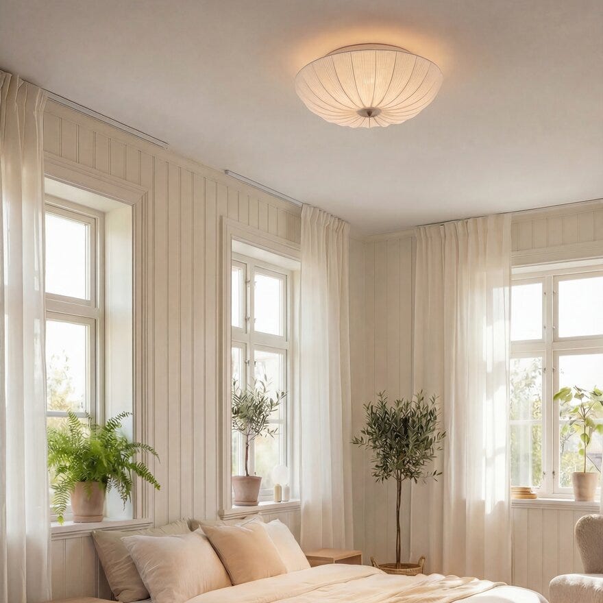 Aneta Lighting LADY Takplafond Ø55 cm i Hvit