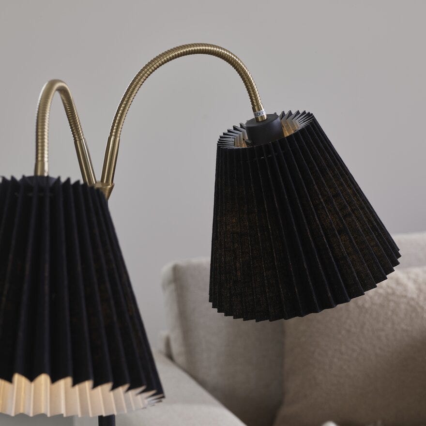 Aneta Lighting LIAM Lampeskjerm Ø22 cm i Svart