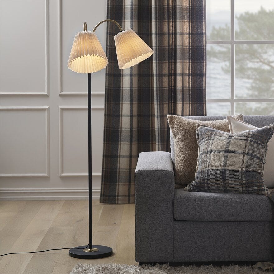 LJUSDAL Gulvlampe H165 cm i Svart