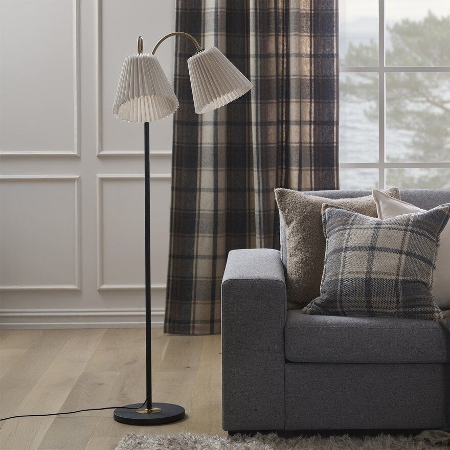 LJUSDAL Gulvlampe H165 cm i Svart