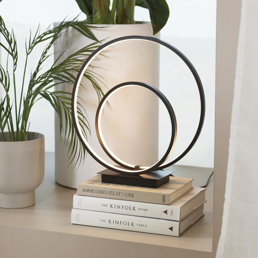 LOOP Bordlampe H37 cm i Svart