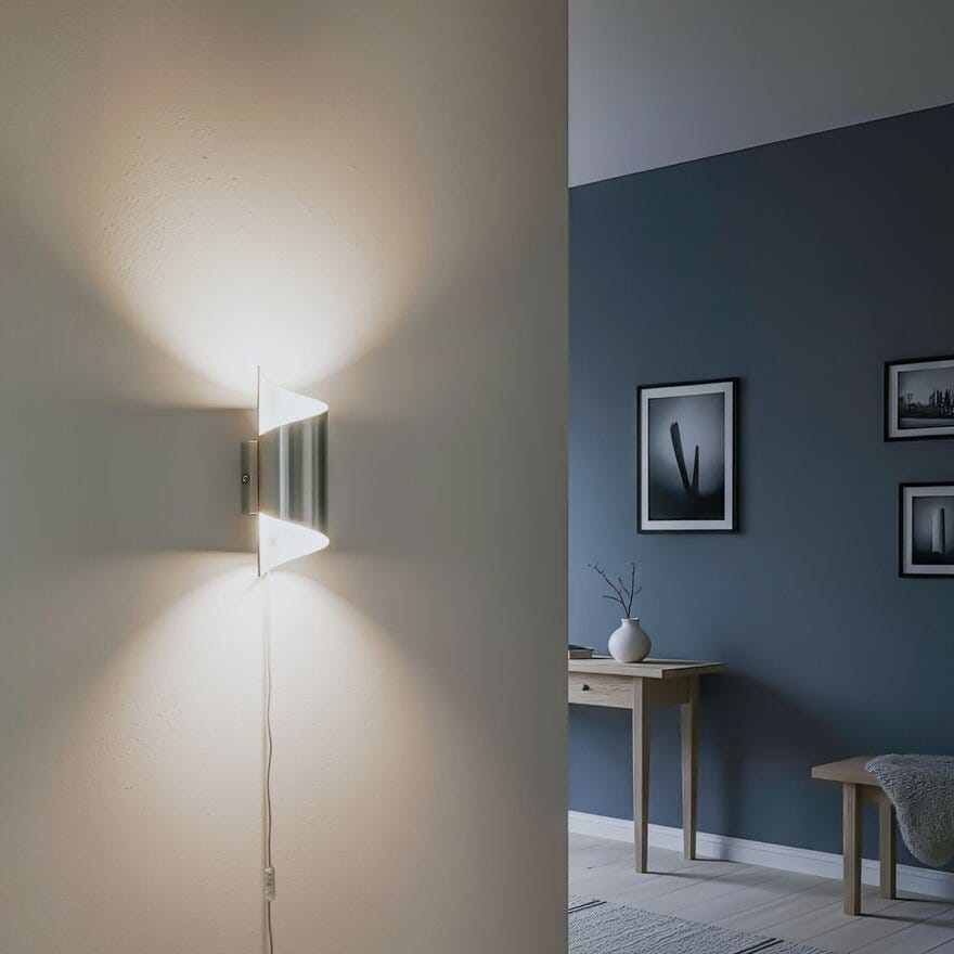 Aneta Lighting LUCILE Vegglampe H27 cm i Grå