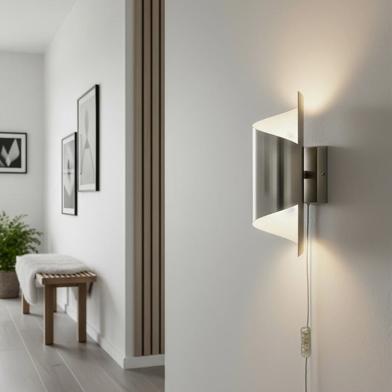 Aneta Lighting LUCILE Vegglampe H27 cm i Grå