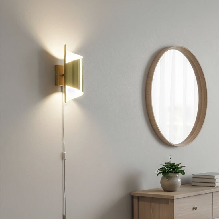 Aneta Lighting LUCILE Vegglampe H27 cm i Gull