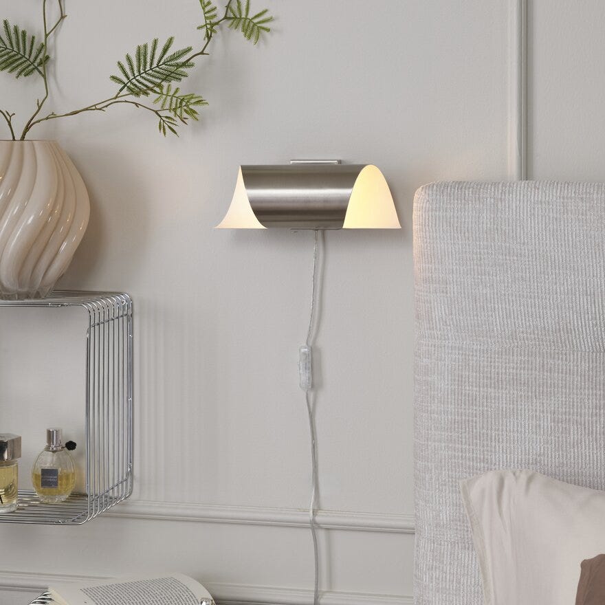 Aneta Lighting LUCILE Vegglampe H27 cm i Grå
