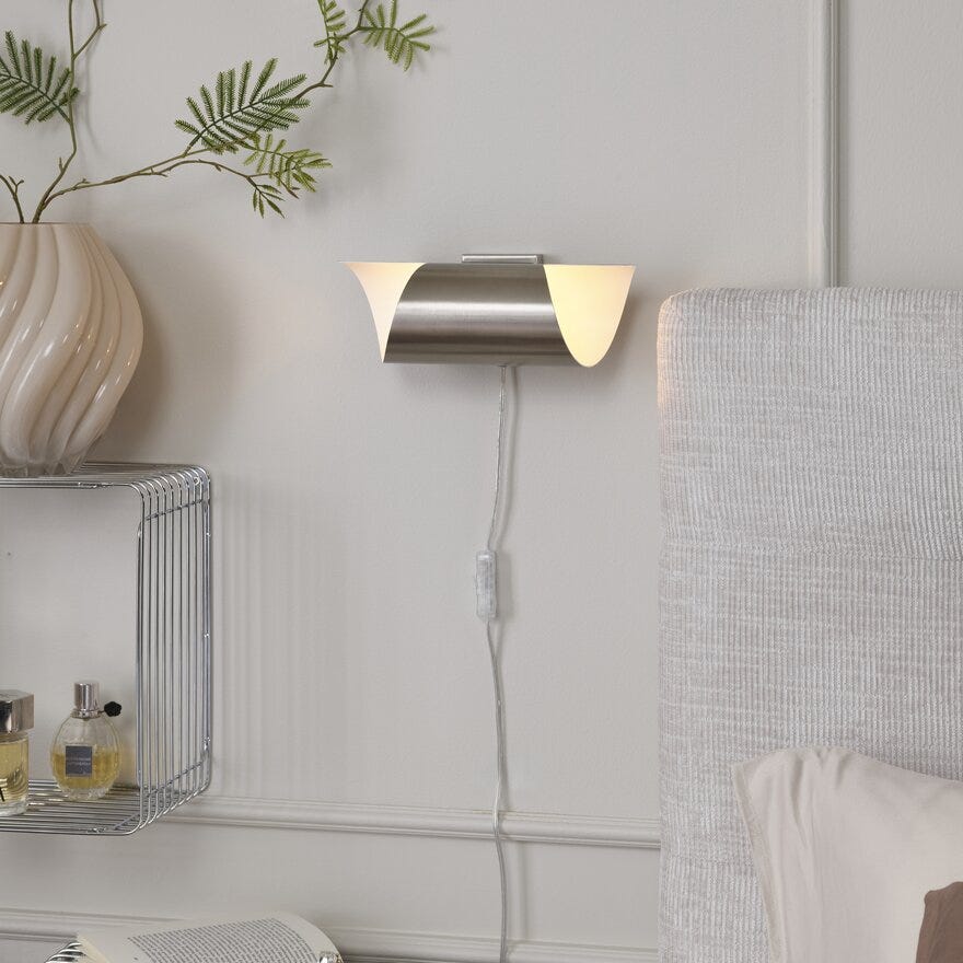Aneta Lighting LUCILE Vegglampe H27 cm i Grå