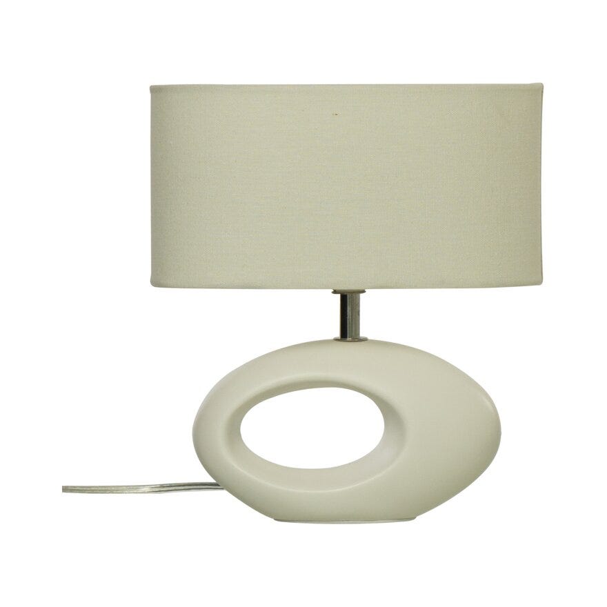 OLINA Bordlampe H24 cm i Hvit